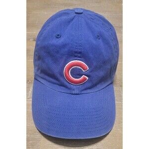 Chicago Cubs Blue Hat MLB Adult Adjustable Twins Enterprise Cap Embroidered